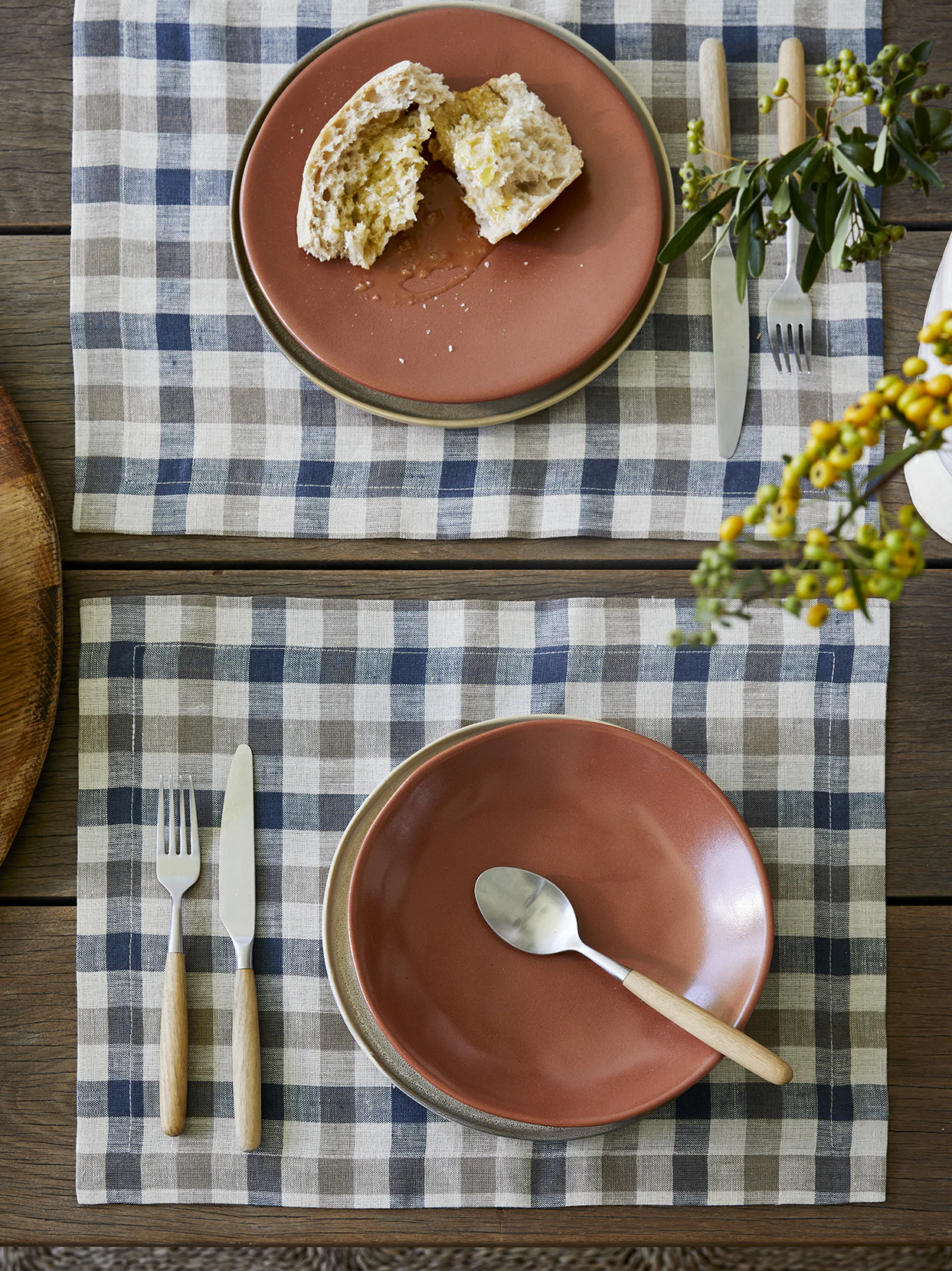 Harbour Check Linen Placemat