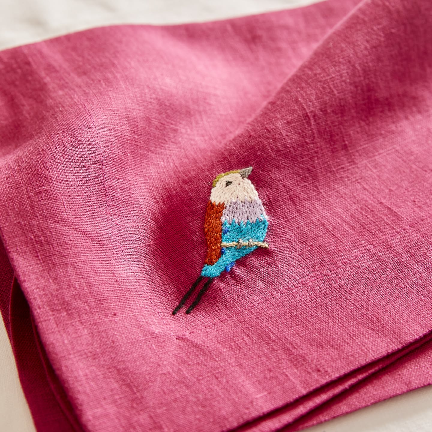 Lilac Breasted Roller Pomegranate Napkin Set